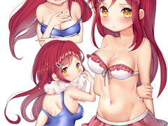 러브라이브 선샤인 2학년조+요시코