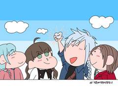 [왕자왕견] 정운이 생일 1.2.3.4 랜덤그림