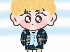 공항 청자켓 금발 찬열이