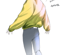 채색할 줄 모르는 밤 낙서