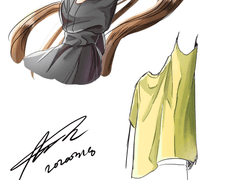 의미 무 비올레랑 노란셔츠낙서