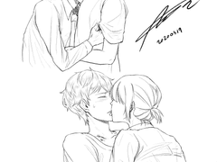 버터플라이 키스하는 쿤밤 낙서