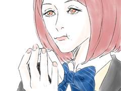 주먹밥 먹는 시로후쿠