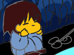 워터폴에서 낚시하는 만화