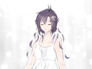 [하루마코] 리본을 한 소녀