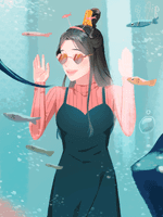 제 1회 삼국지톡 여캐 논컾 합작-그림