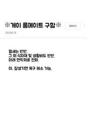 ※게이 룸메이트 구함※