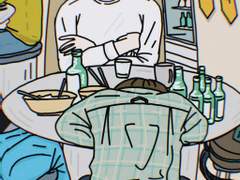 ​아니, 선배. 저 사람이랑 친해? 어쩌다가?!