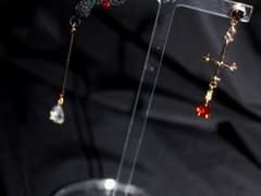 자캐커플 테마 넥쵸커&귀걸이