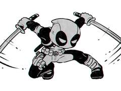 4월 데드풀 그림/낙서