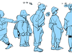 한달 크로키 4월