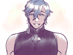 그의 웃는 얼굴