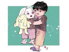 헤더용으로 그린 깜찍이들