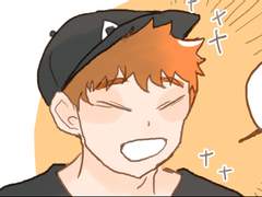 [사무히나아츠/미야히나] 오사무네 주먹밥 가게에서 일하는 히나타