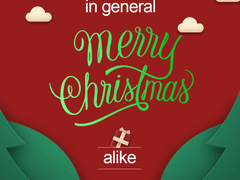 Paper art christmas flyer template Free Psd