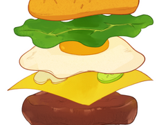 [무료 소재]햄버거 소재 공유합니다.