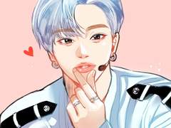 윤산하 , 문빈 위주 팬아트 (+밤비으누)