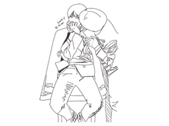 (국뷔) 볼뽀뽀. 일러