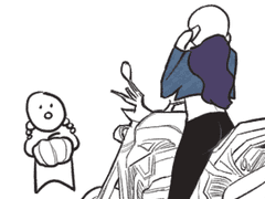 여캐 낙서 세 장