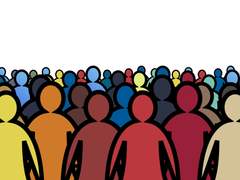 사람들 사이에 올라타 보자