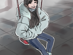 조유리 그네 프메 모작