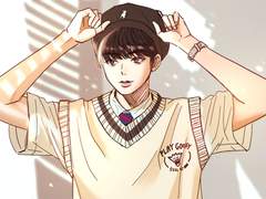 윤산하, 차은우 위주 팬아트