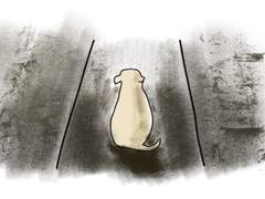 깜깜한 긴 터널 안에서