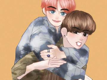 국뷔 불타오르네 애깅이들