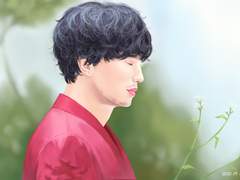 대배우님 생일 기념 일러스트