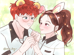 우리 같이 놀이공원에 갔어