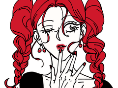 반신 단색 포인트 커미션!