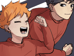 하이큐 완결 축하 그림!