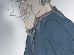 스가 과제하다가 담배 태워줘...