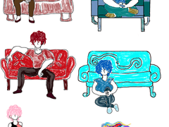 소파 짤을 그려보았습니다.