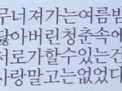 여름이 손안에서 구겨질 때