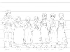 캐릭터 간 신장대비(생각시들)