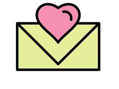 눈앞의 고백 편지