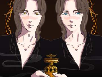 쌍둥이 (디지털드로잉, 1970 * 2500 mm)