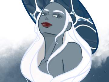 '갓파여신' (디지털드로잉, 297 * 420 mm)