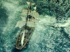 돛대에서 바라다 본 경치