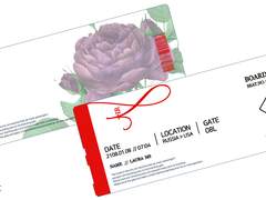 보딩패스 티켓 커미션 작업물