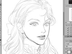 커미션-선화+단색