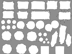 말풍선 소스 65종-유료소스