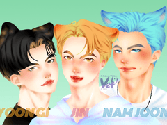 + SUGA x JIN x RM : DYNAMITE