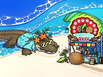 바다악어의 휴양