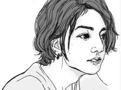 머리칼 넘겨주는 민교수님