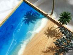 [커스텀 작품] 큰파도트레이-코발트블루의 시작