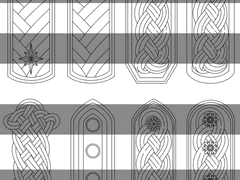 견장 세트 브러시 16종+핀 4종+줄 4종-유료소스