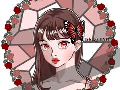 장미 프레임 두상 commission🌹