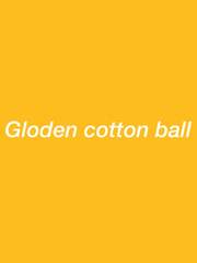 Golden cotton ball